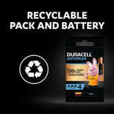 Duracell Μπαταρίες Optimum MN2400 LR6 AAA (4τμχ)
